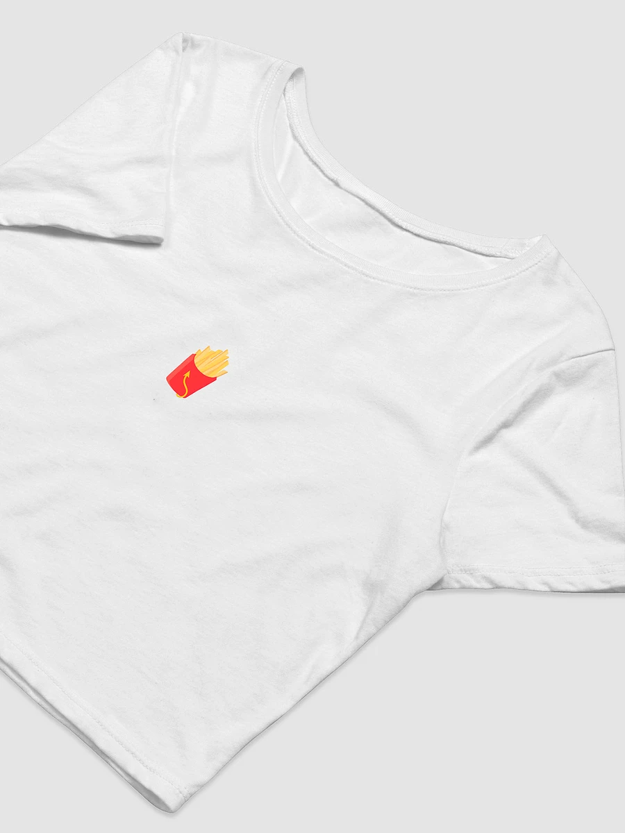 French Fry Fan Club Cropped T-Shirt - White product image (4)