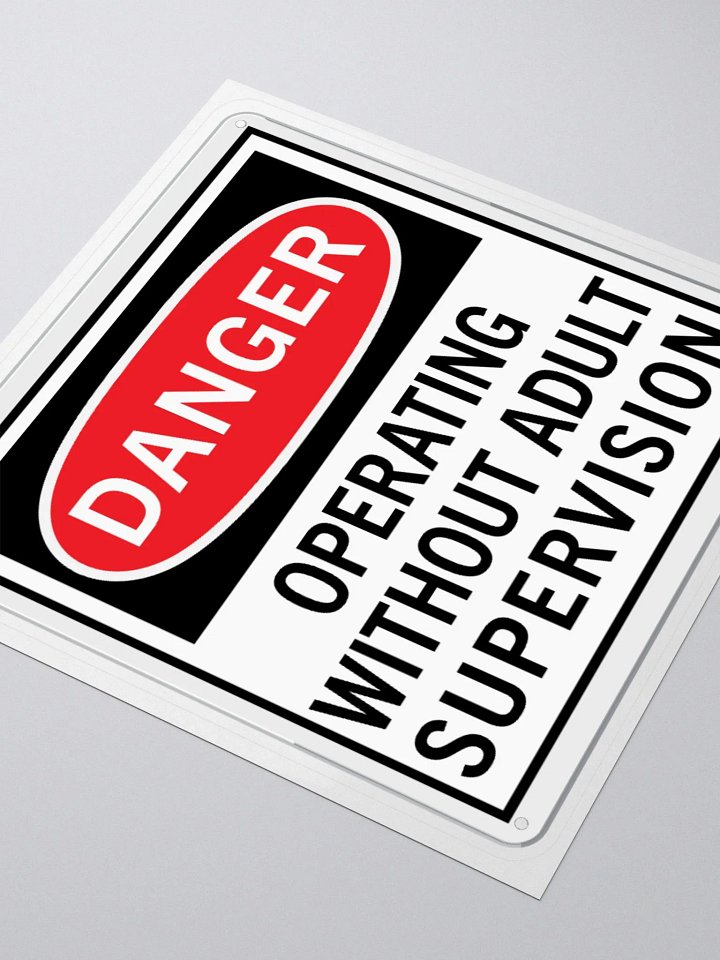 Adult Supervision Sticker product image (2)