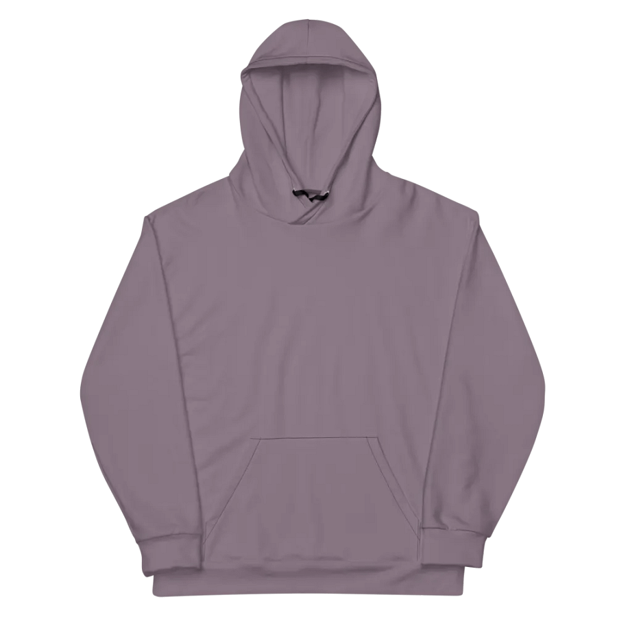 Plain Faded Orchid Grey Soft Summer Unisex Recycled Polyester Heavyweight Premium Hoodie by Treasure Pie product image (12)