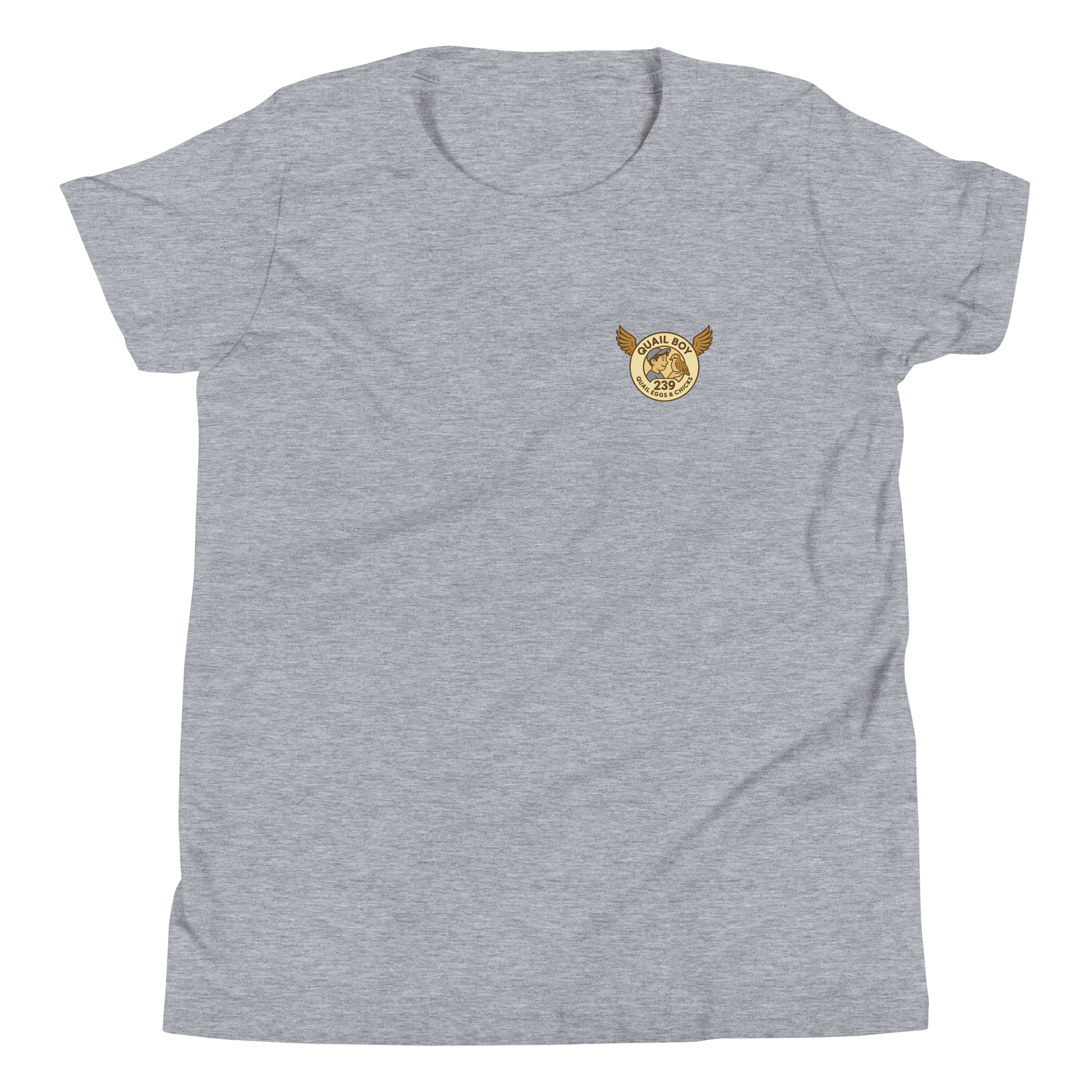 Quail Boy Youth T-Shirt – Cute Farm Bird Graphic on Bella+Canvas Kids Tee product image (4)