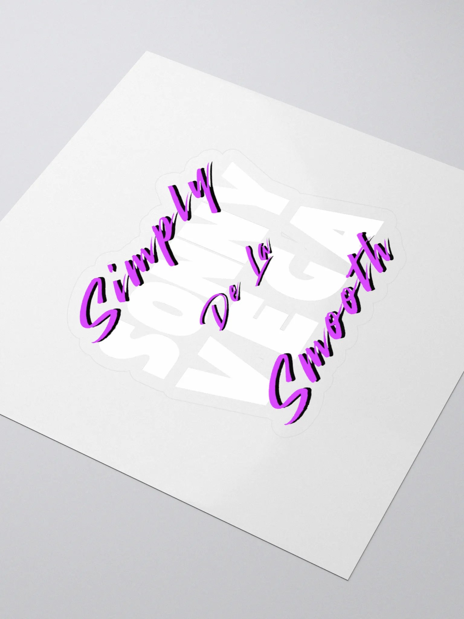 Simply Smooth - Purple Sticker product image (3)