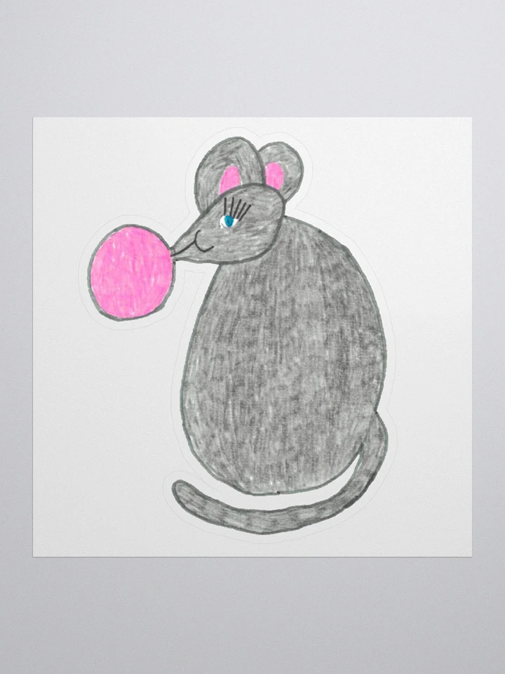 Bubblegum mouse sticker product image (1)