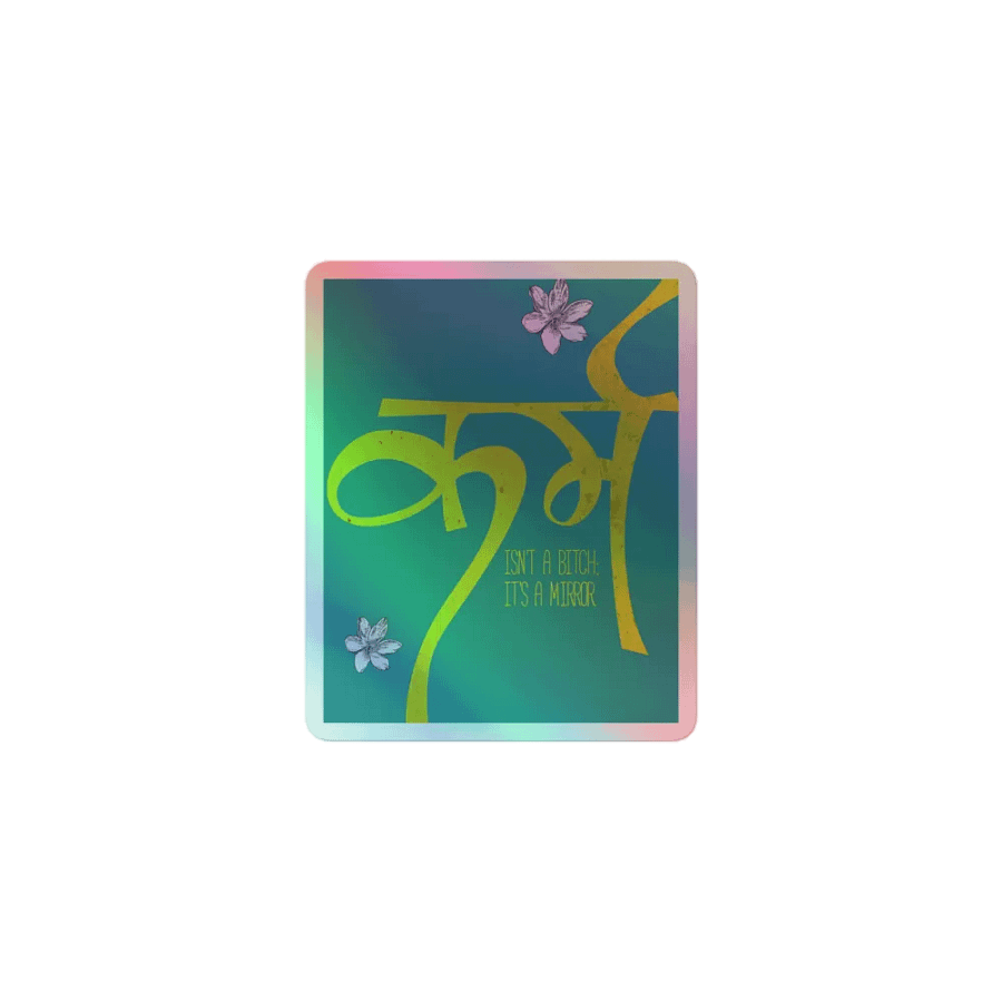 Reflective Script Holographic Sticker Set product image (1)