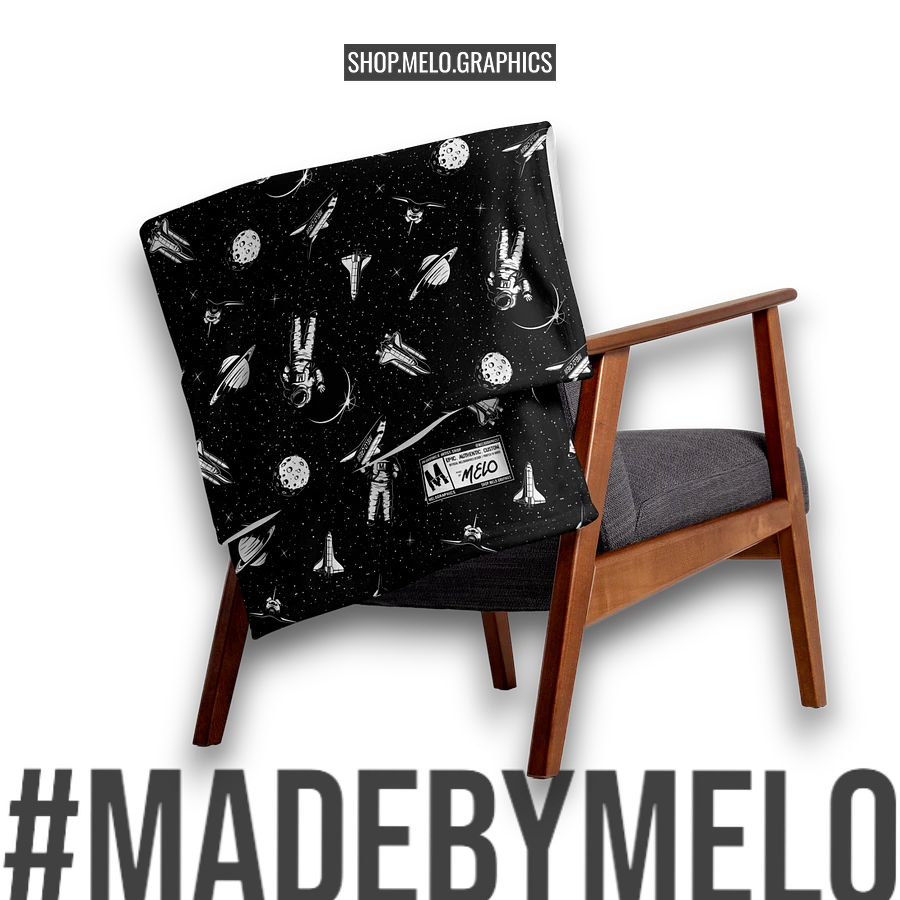 Spaced Out B&W - Blanket | #MadeByMELO product image (5)