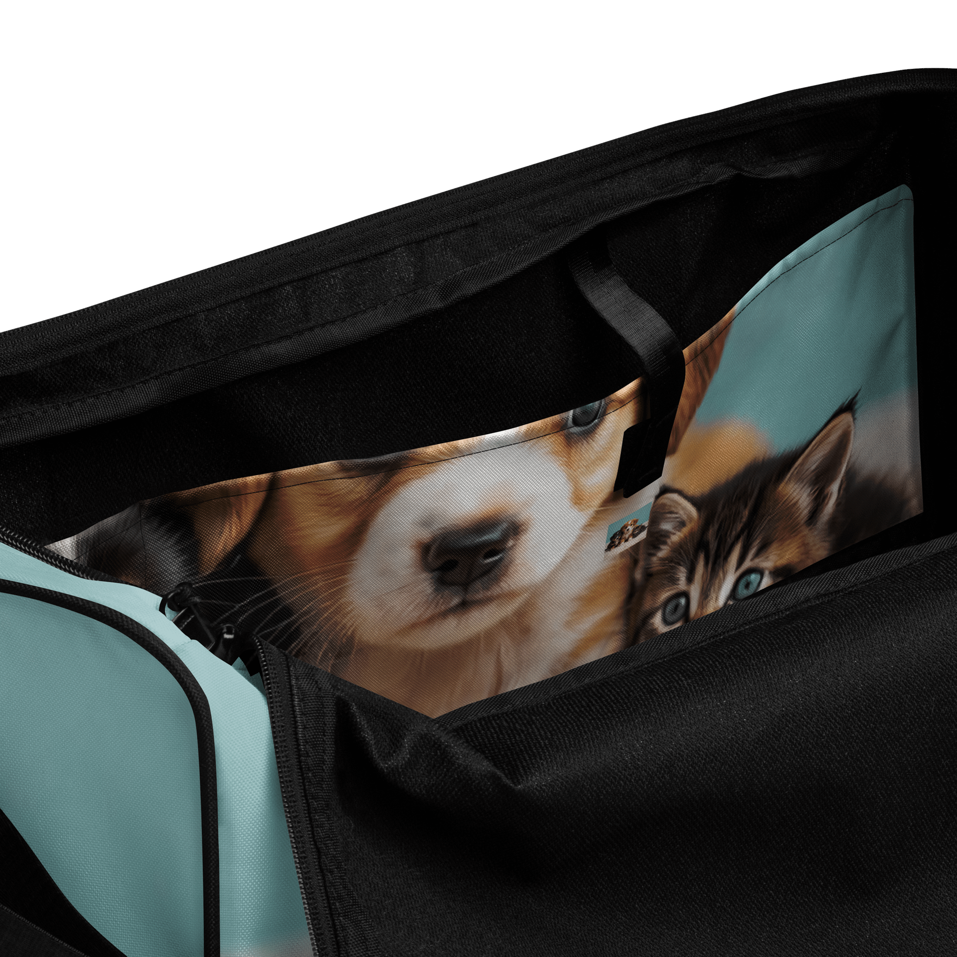 Cozy Companions All-Over Print Duffle Bag product image (6)