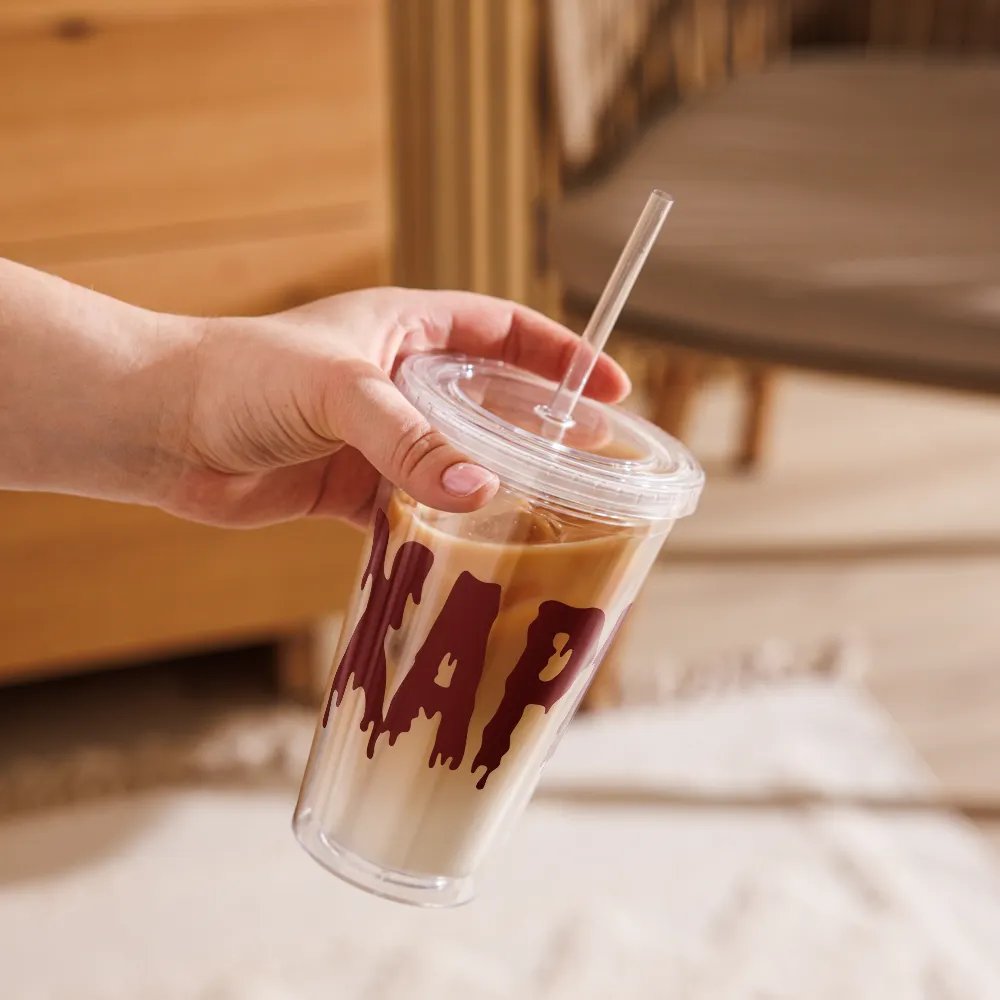 Xaphora Drip Clear Acrylic Cup w/ Straw product image (9)