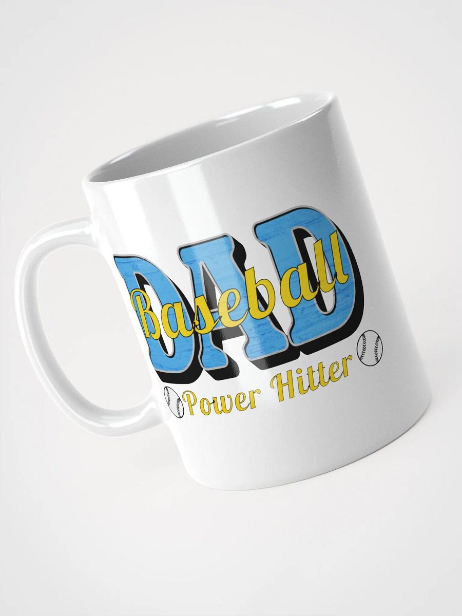 Dad Baseball Power Hitter Glossy Mug product image (2)