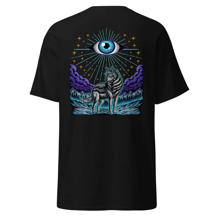 Wolf Sky Embroidered Gildan Tshirt product image (3)