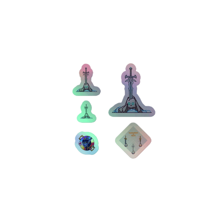 Sword in the Skull - Lich Variation - Holo Sticker Sheet product image (1)