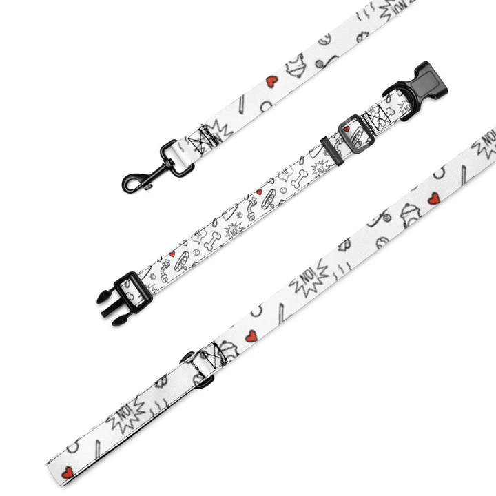Best Friend Pet Collar & Leash Set - Red product image (2)
