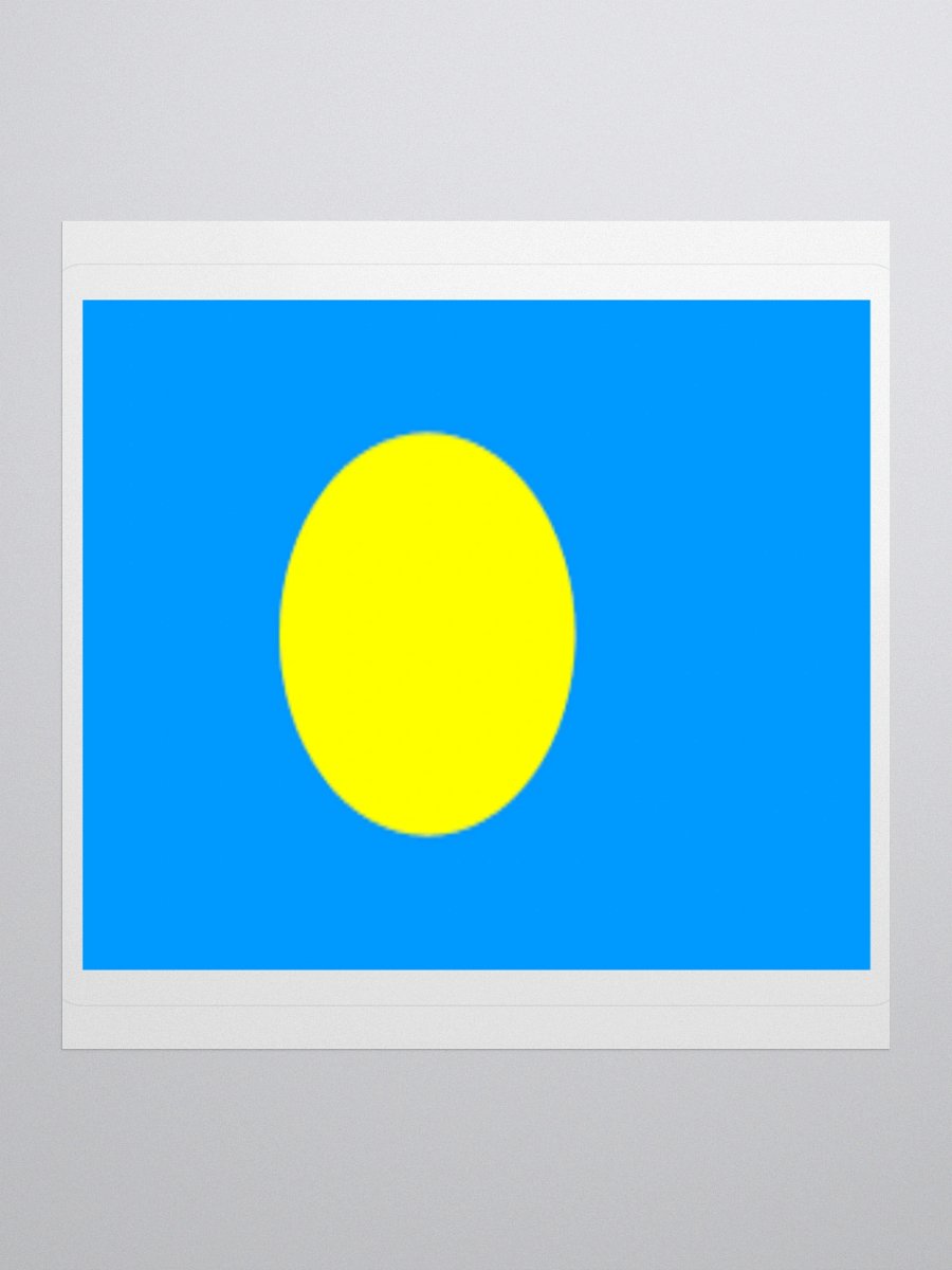 Exclusive Palau Flag Kiss-Cut Stickers - High-Quality Vinyl, Multiple Sizes product image (2)