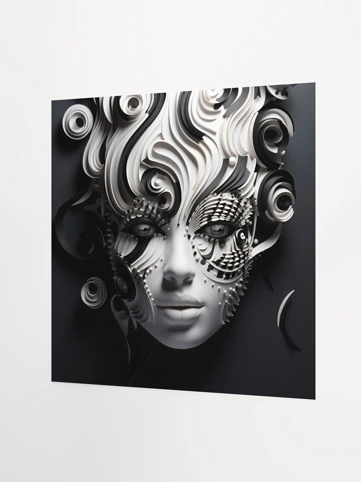 Female Black & White Mask Poster product image (4)