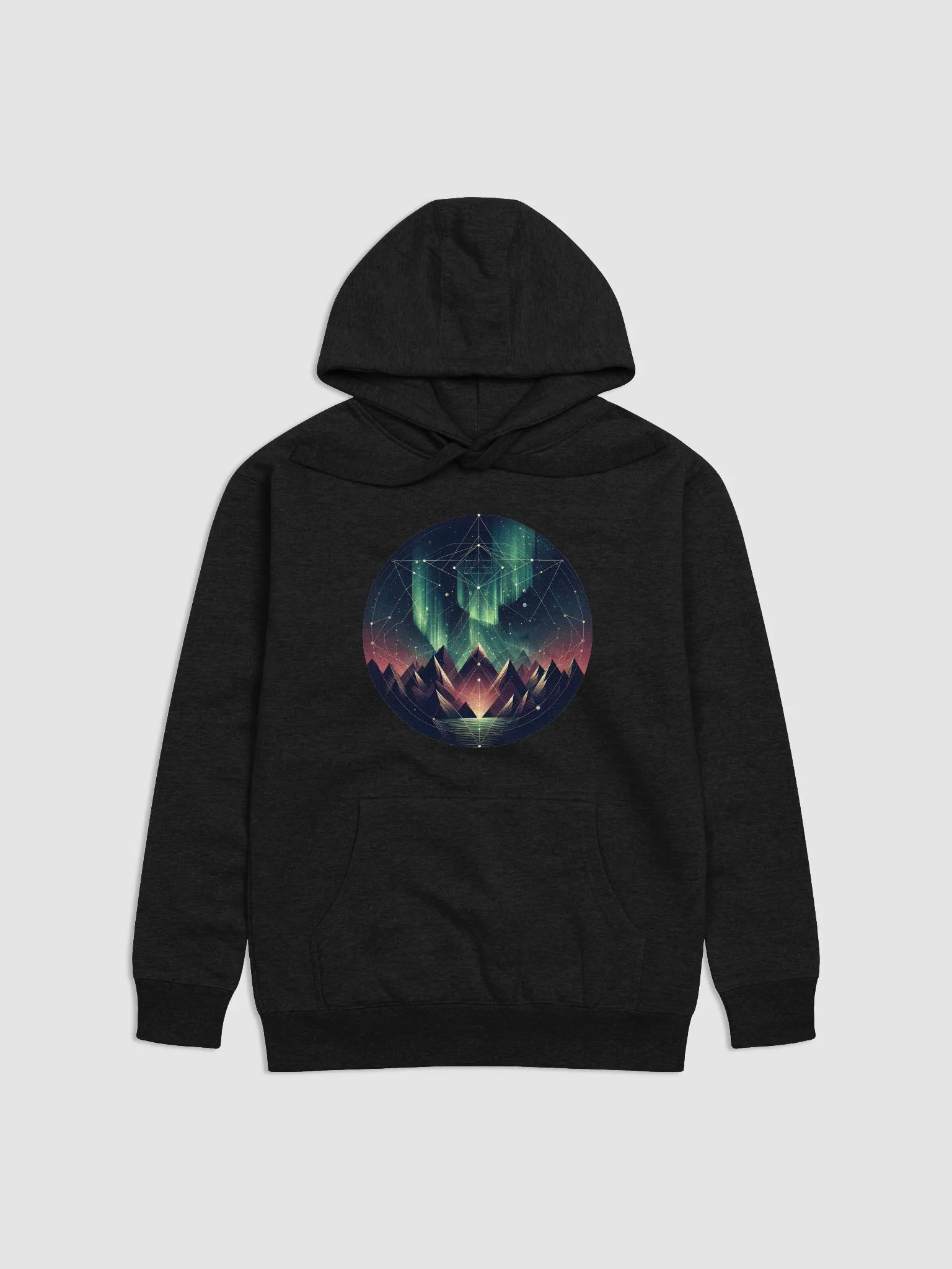 Aurora Borealis Mountain Hoodie product image (2)