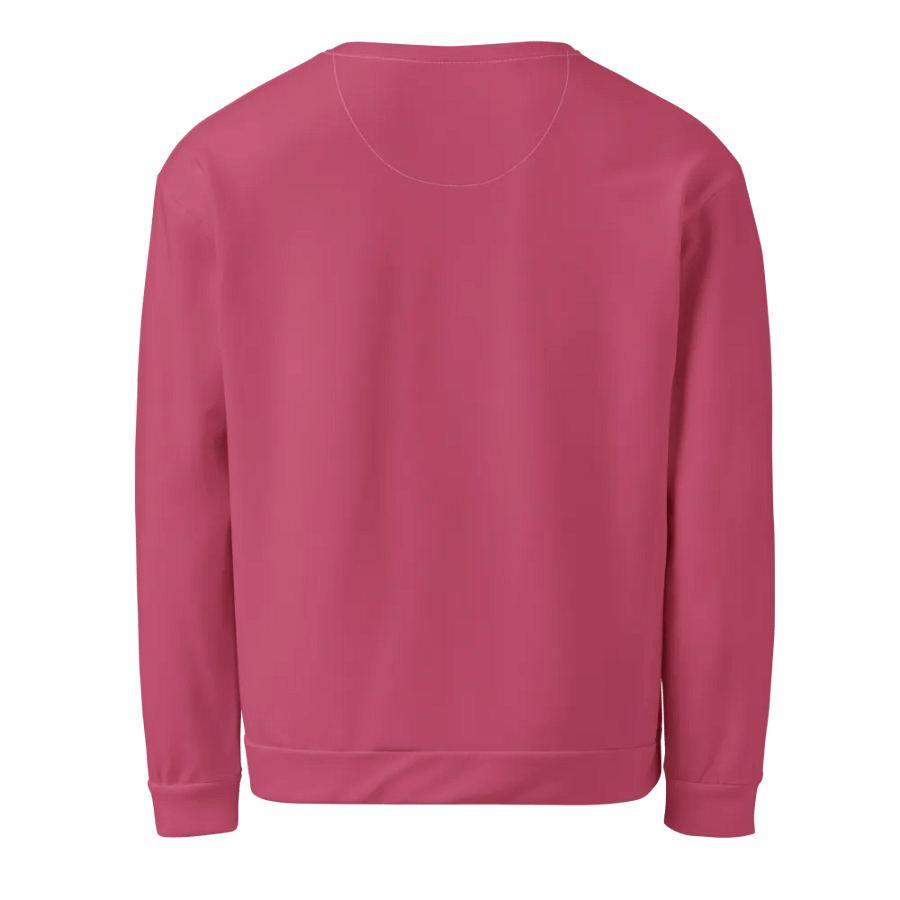 Plain Vibrant Red Soft Summer Unisex Recycled Polyester Heavyweight Premium Sweatshirt by Treasure Pie product image (3)