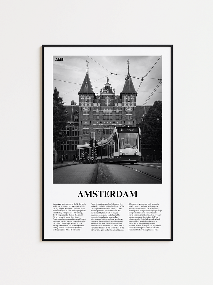 Amsterdam 05 Newspaper Poster | Framed product image (1)