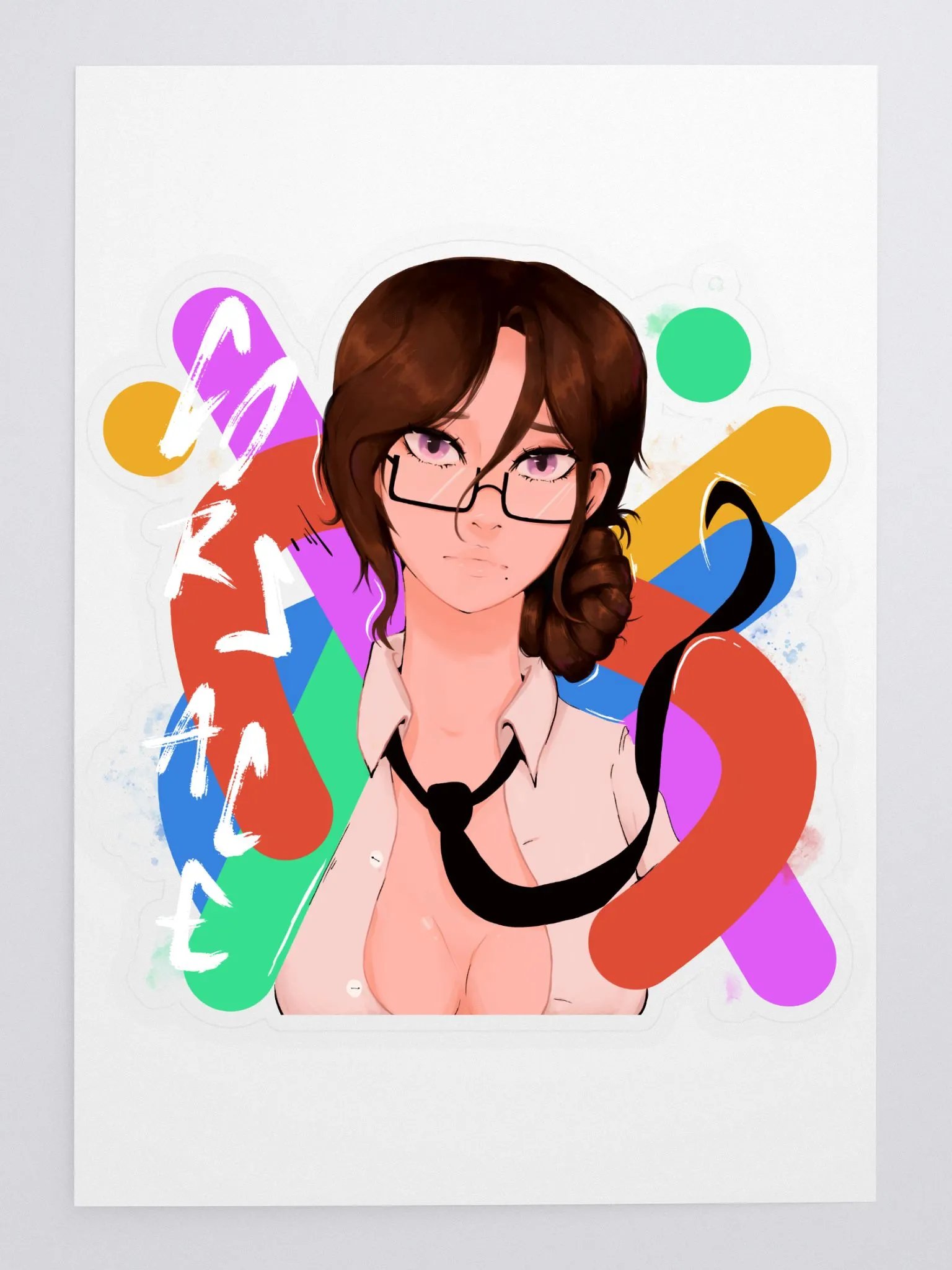 Pop Art Secretary Sticker product image (1)
