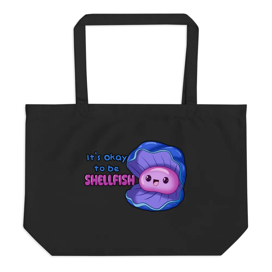 It's okay to be shellfish tote product image (1)