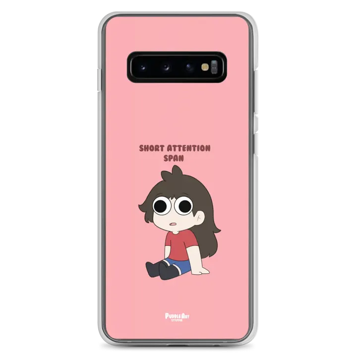 Short Attention Span Clear Samsung case product image (2)