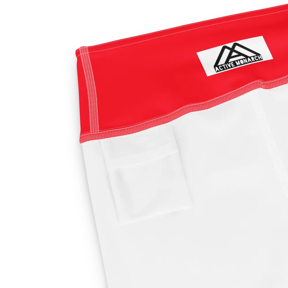 Bright Red Yoga Capri Leggings product image (8)