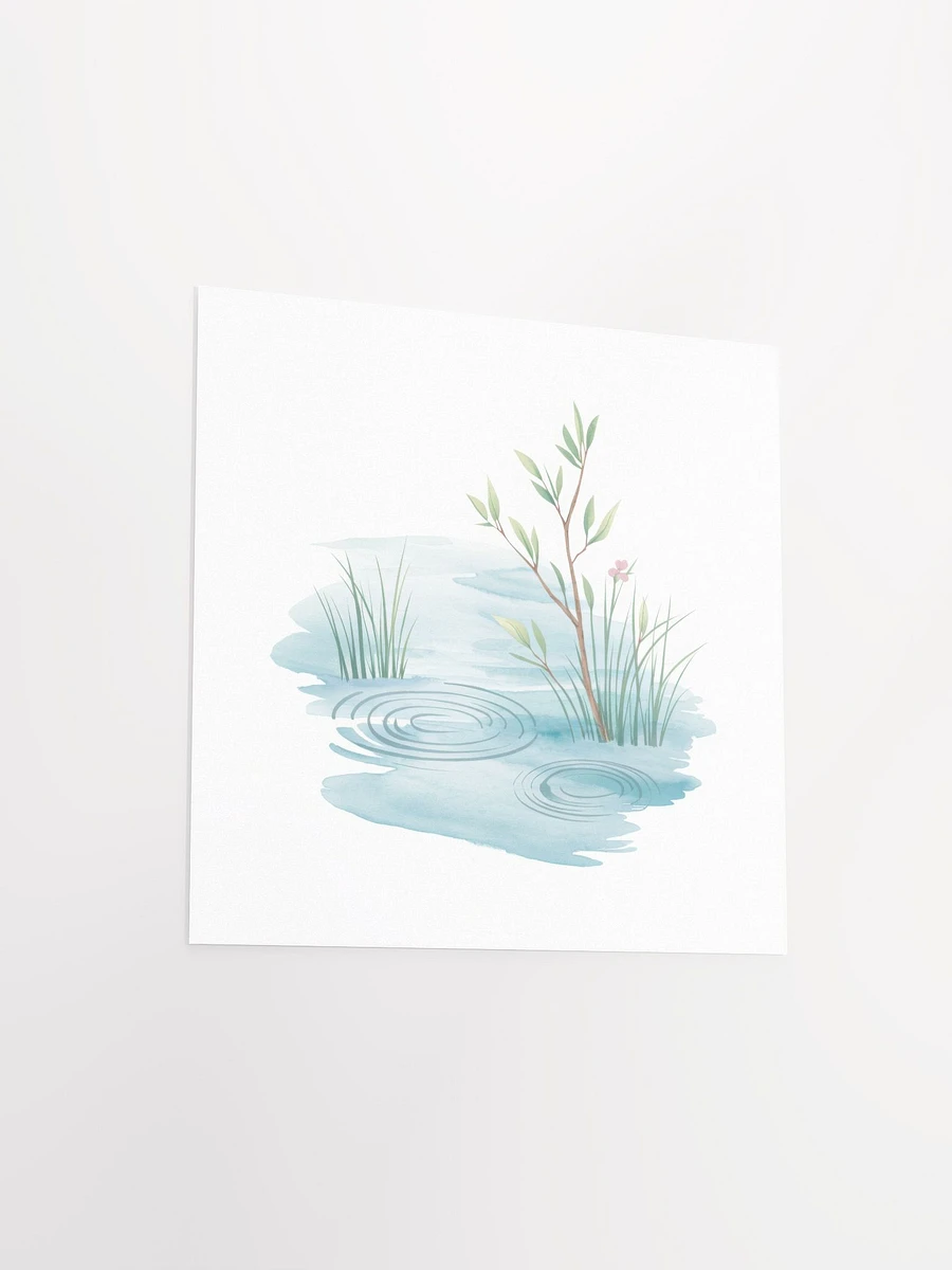 Tranquil Water's Edge Watercolor - Poster product image (3)