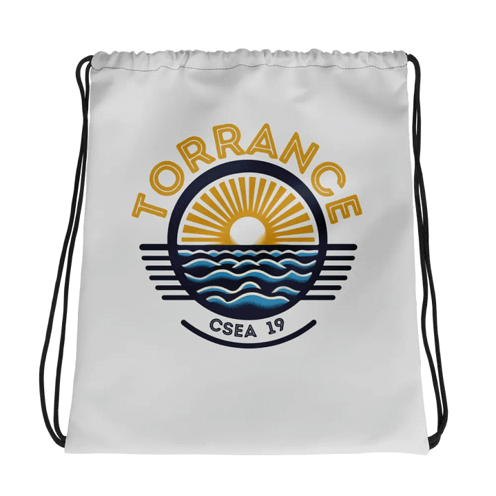 TUSD/CSEA Sun & Waves Drawstring Bag product image (1)