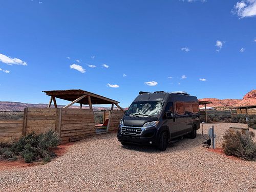 The best private campground I’ve ever stayed at Dark Sky RV Campground in Kanab, Utah #noovolife