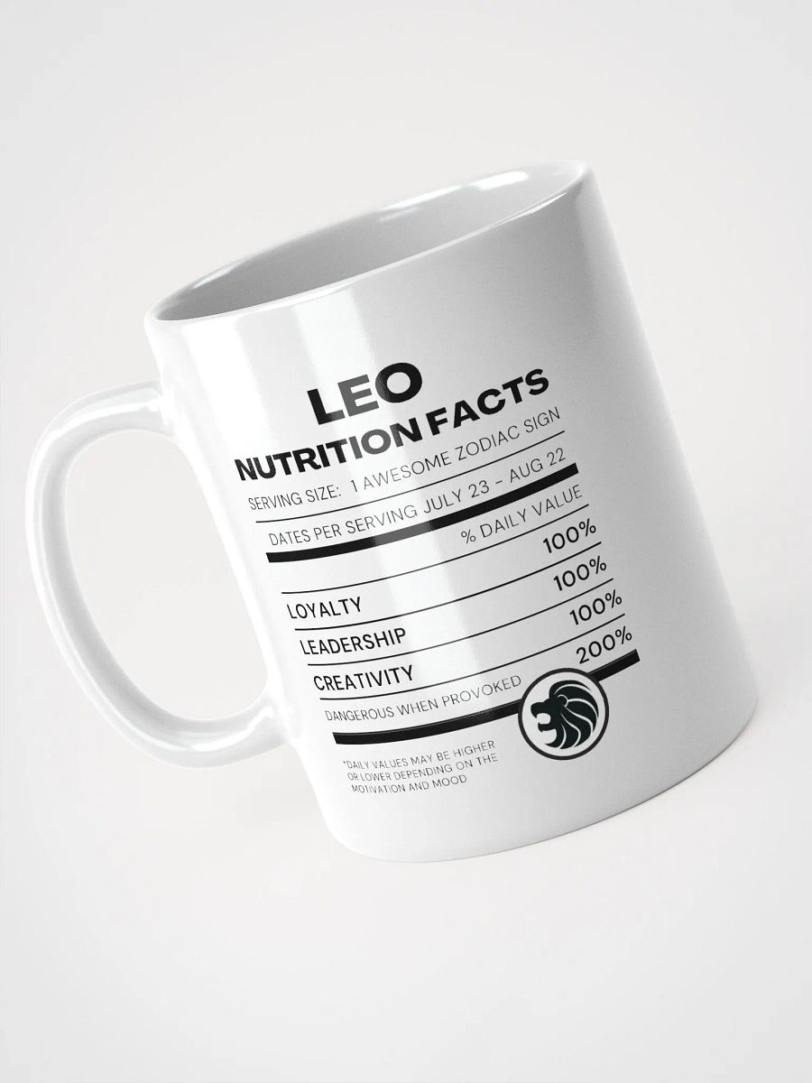Leo Nutrition Facts Mug product image (4)