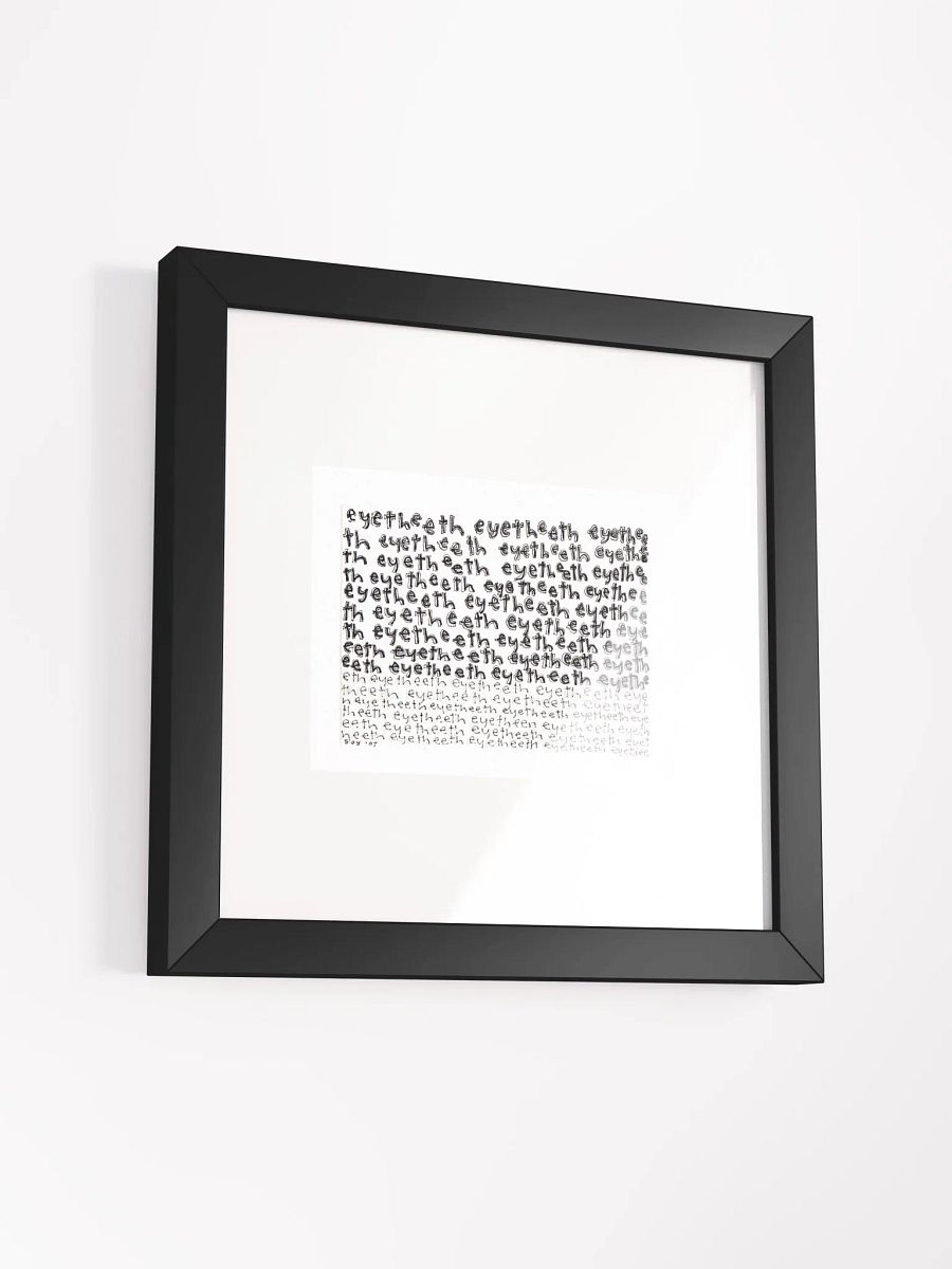 eyetheeth Panel Card Print Framed product image (4)