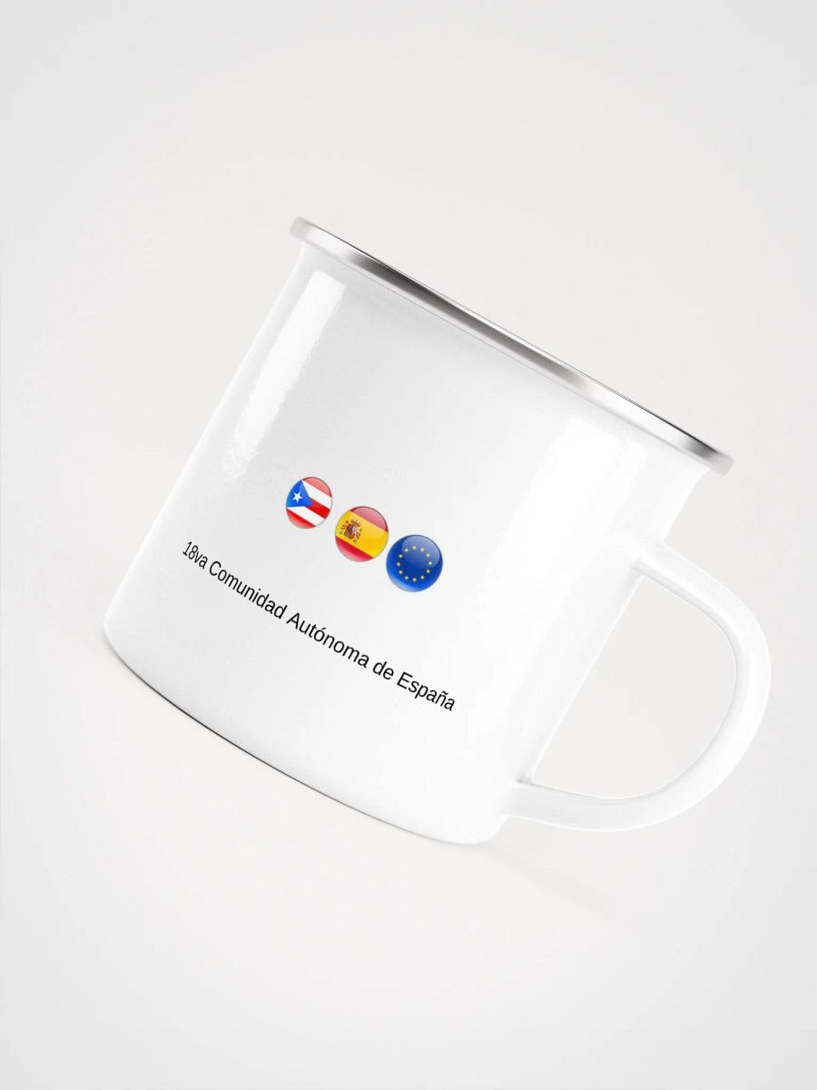 Taza esmaltada - Viva España Madre Patria y Puerto Rico español product image (4)