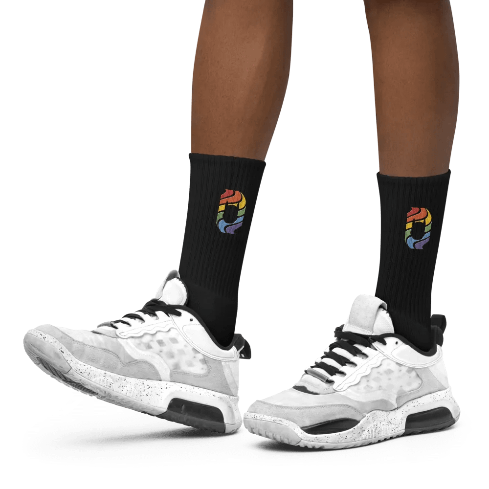 Pup in Rainbow - Embroidered Socks product image (11)