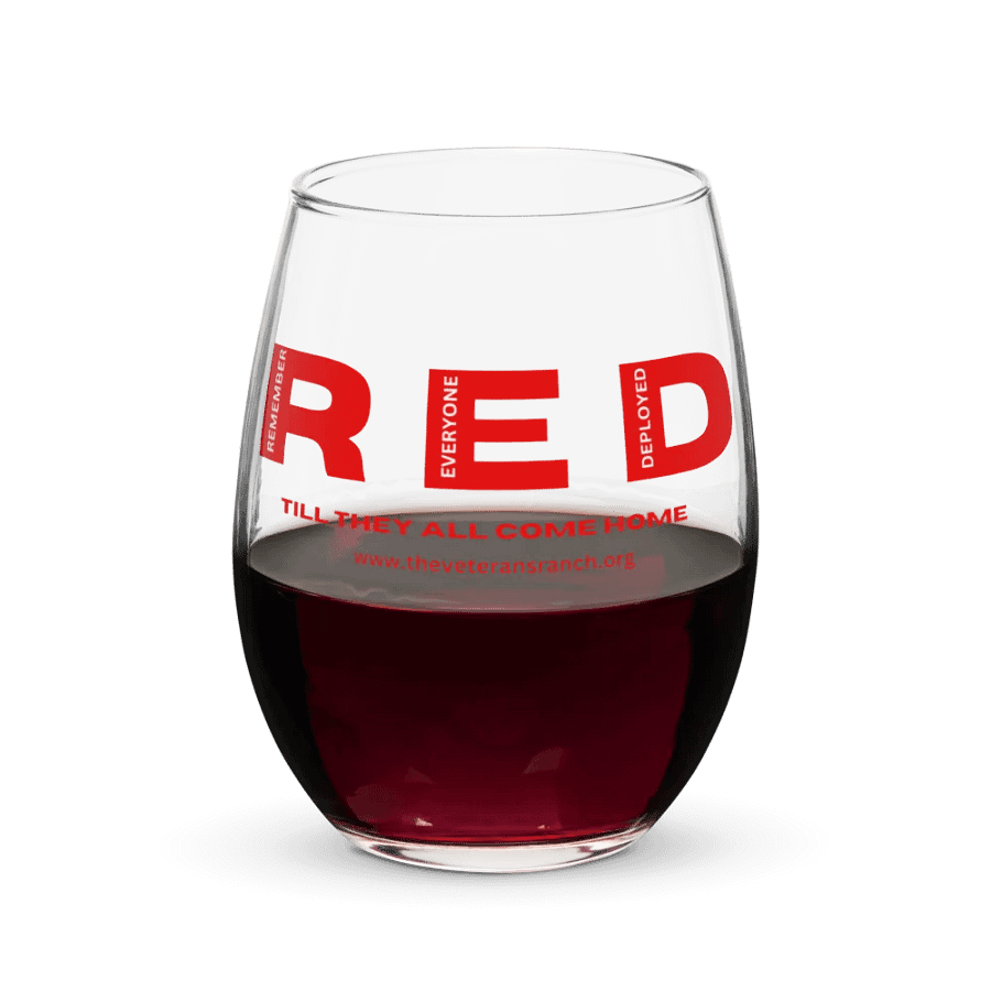 Remember Everyone Deployed Stemless Wine Glass product image (6)
