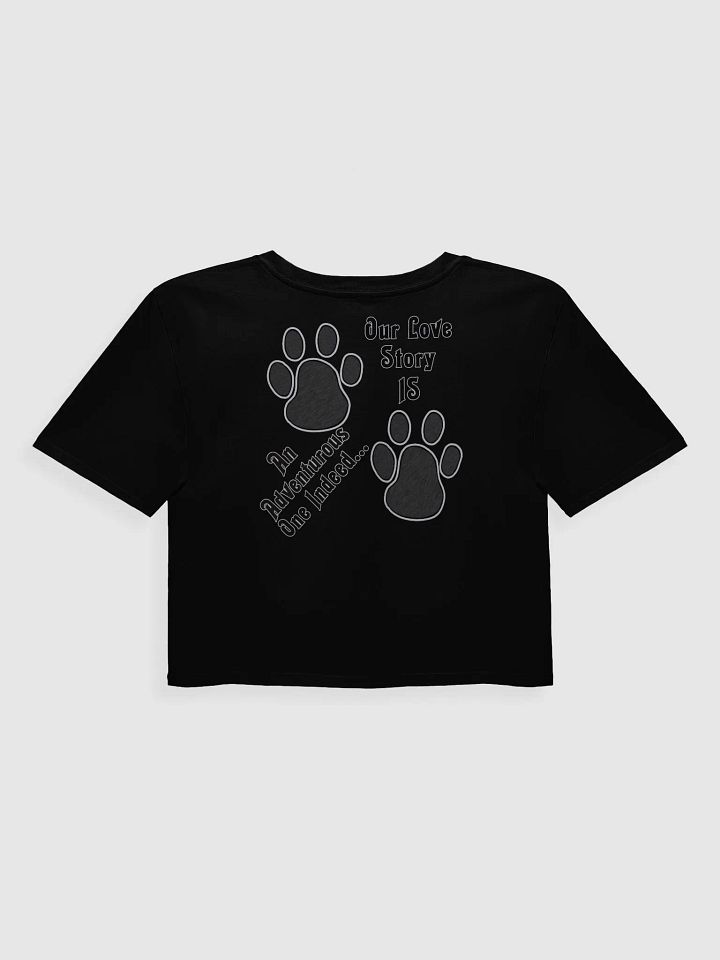 Cute Cat Ice Cream Tee, Me, Myself & I Shirt, Funny Cat Lover Crop Top, Our Love Story Tee, Adventurous Paw Print Shirt product image (4)