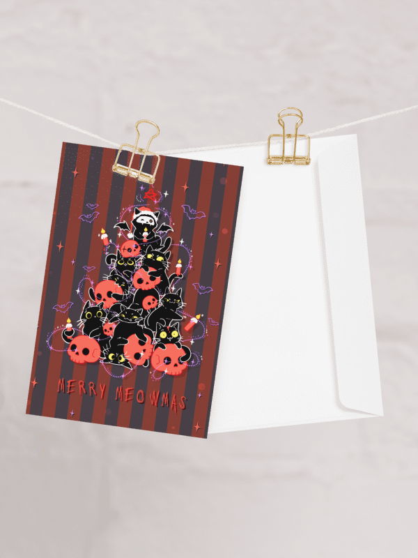 Gothic Christams cat tree - holiday Card product image (1)
