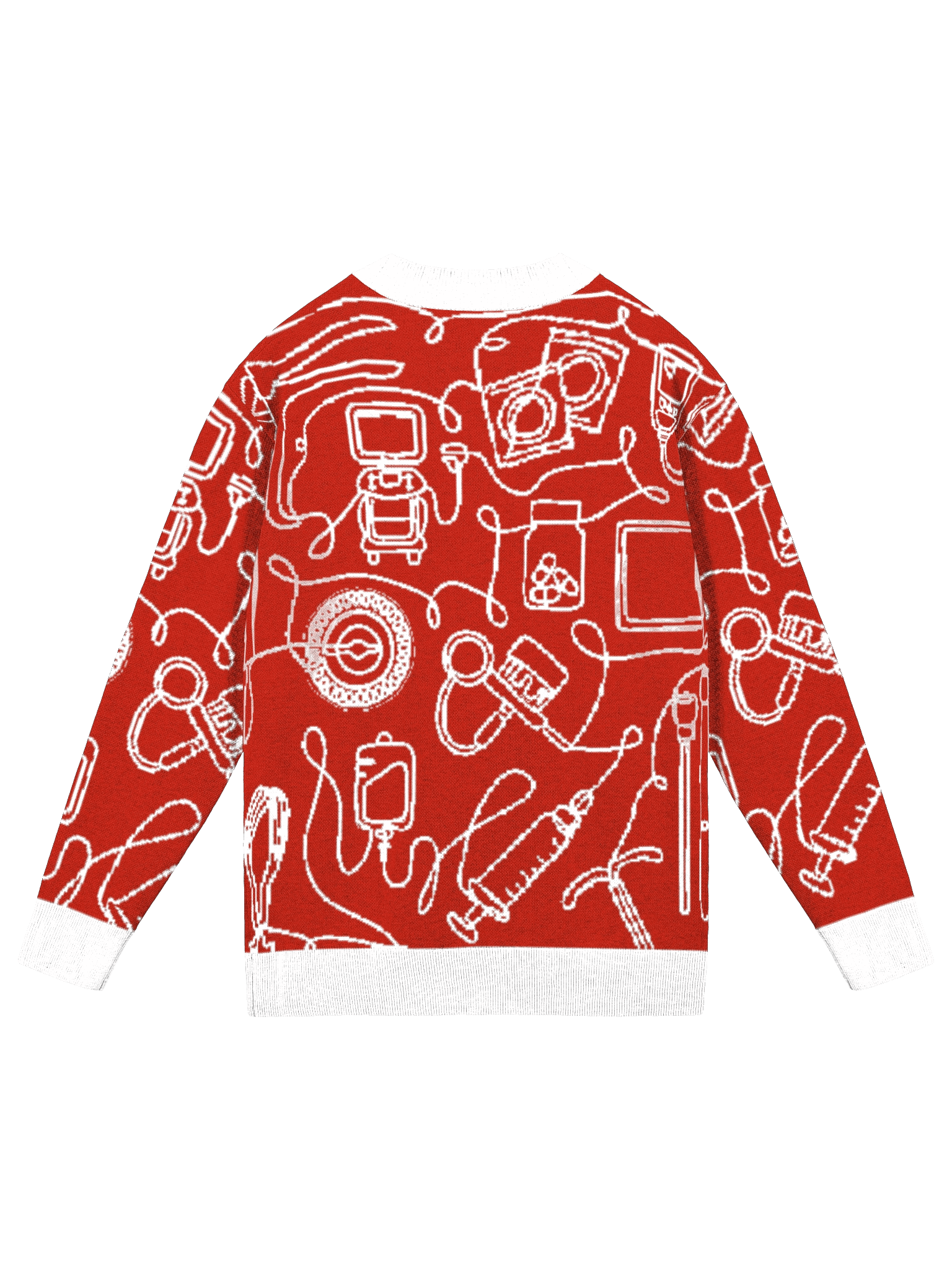 service lines (OBGYN - holiday red cardigan) product image (2)