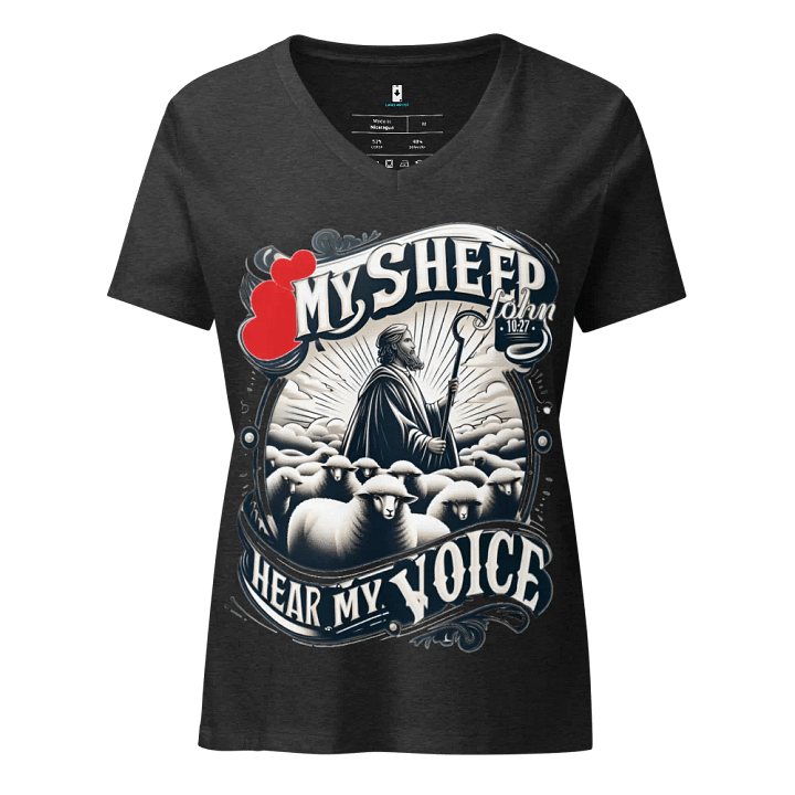 My Sheep Hear My Voice V-Neck T-Shirt product image (1)