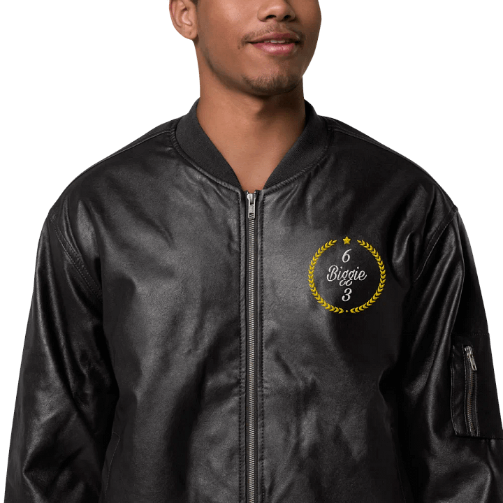 Urbanite Classic Faux Leather Bomber product image (1)
