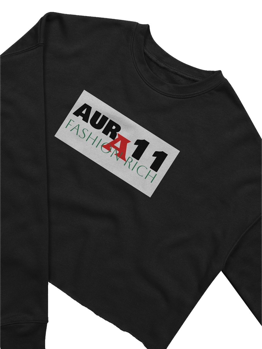 AURA 11 FASHION RICH Women's Crop Sweatshirt product image (3)