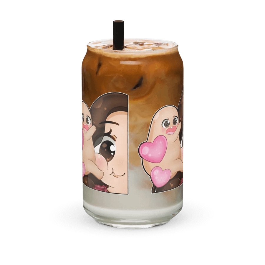 Hugs face Emote! Can- shaped glass cup product image (41)