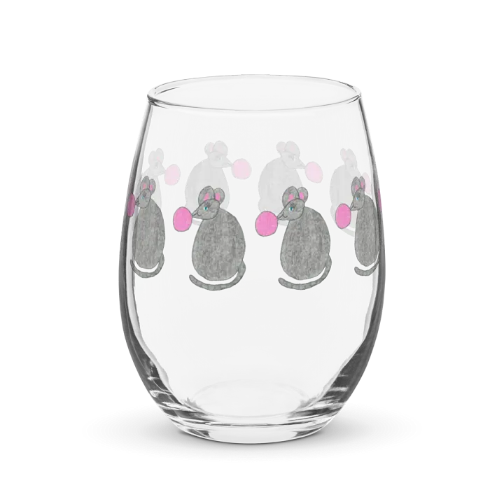 Bubblegum mouse Stemless Wine Glass product image (2)