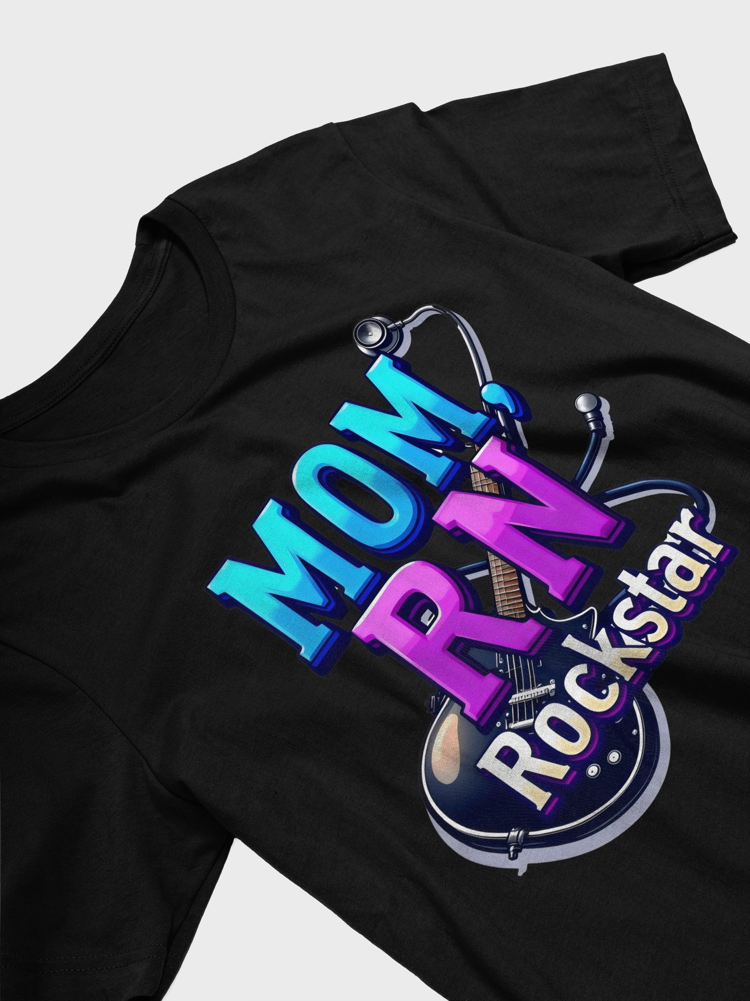 Rockstar, RN, mom, guitar Tribute T-Shirt product image (26)