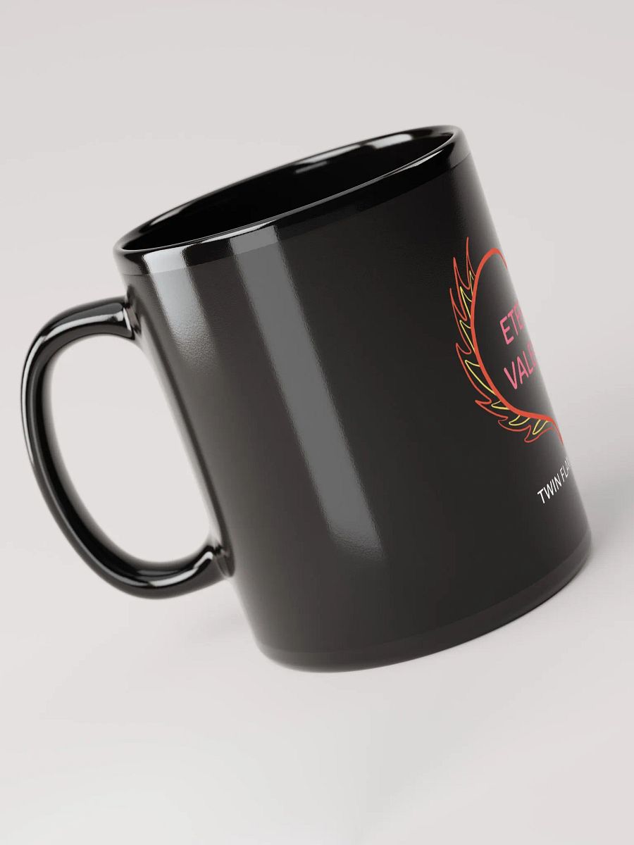 'Eternal Valentine' Black Glossy Mug product image (5)
