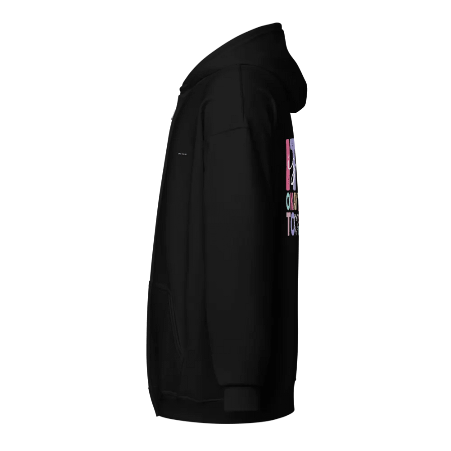 Minimalist Line Art Zip Hoodie product image (3)