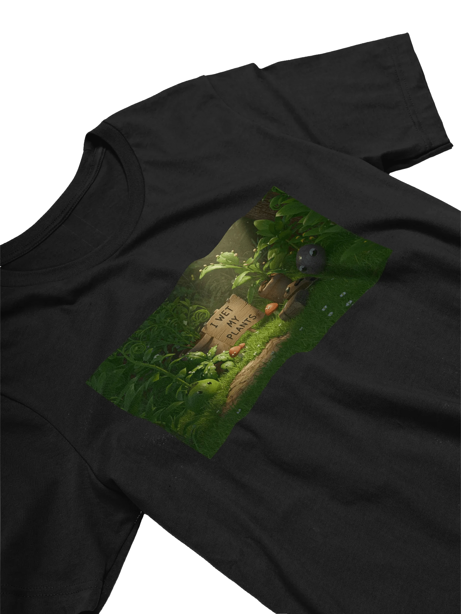 I Wet My Plants - Whimsical Garden Scene T-Shirt product image (30)