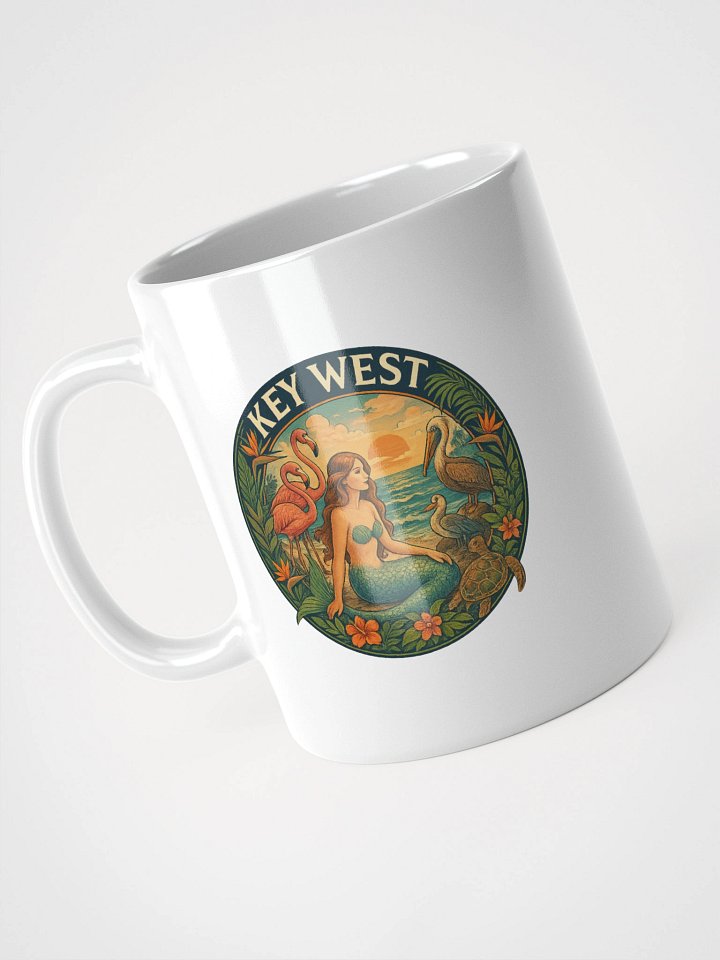 Key West Ceramic Mug with Mermaid, Birds, and Turtle product image (2)