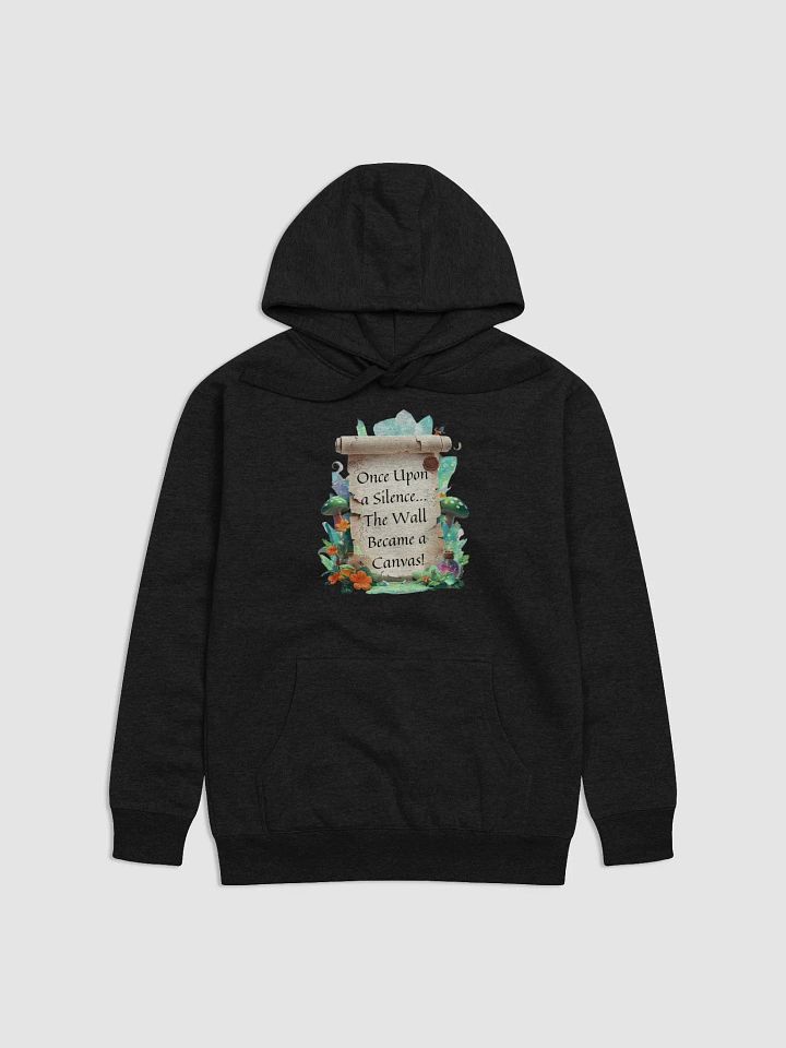 Funny Mom Hoodie – ‘Once Upon A Silence, The Wall Became A Canvas!’ Cozy Parenting Sweatshirt product image (2)