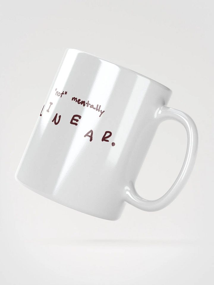 *not* mentally linear (maroon design) mug product image (4)