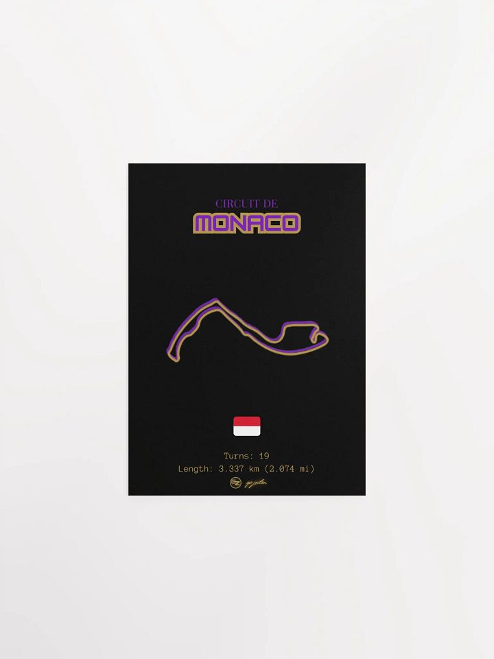 Circuit De Monaco | Enhanced Matte Poster product image (1)