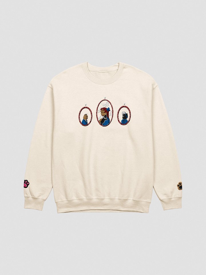 Sweet Cat Family Portrait Embroidered Sweatshirt product image (2)