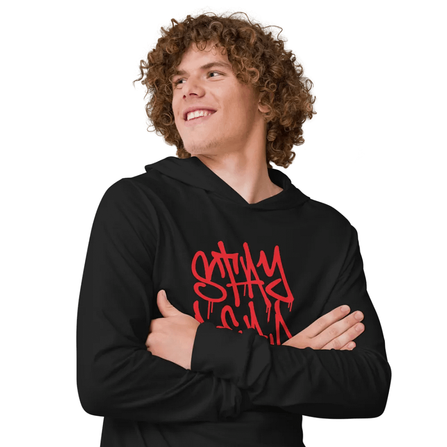 Stay Dead Bella+Canvas Unisex Hooded Long Sleeve Tee product image (1)