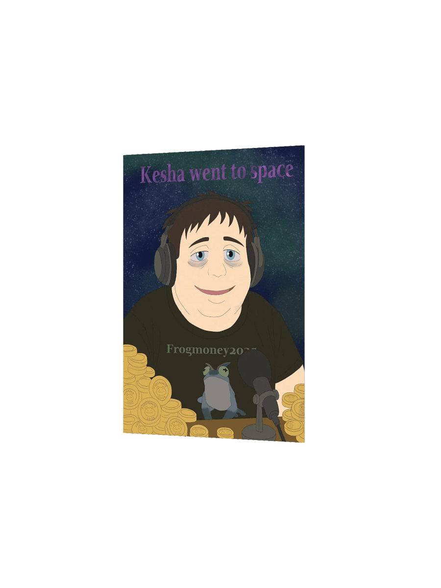 FROGMONEY2025 Kesha Went To Space Meme-orial Print product image (2)